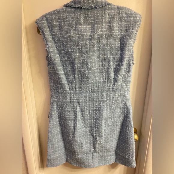 RESTOCKED Anthropologie MAEVE Sleeveless Tweed Mini Blazer Dress💙BEST SELLER🌸 - Picture 3 of 8